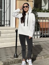 Тепле жіноче худі оверсайз з стильною вишивкою 230227-4