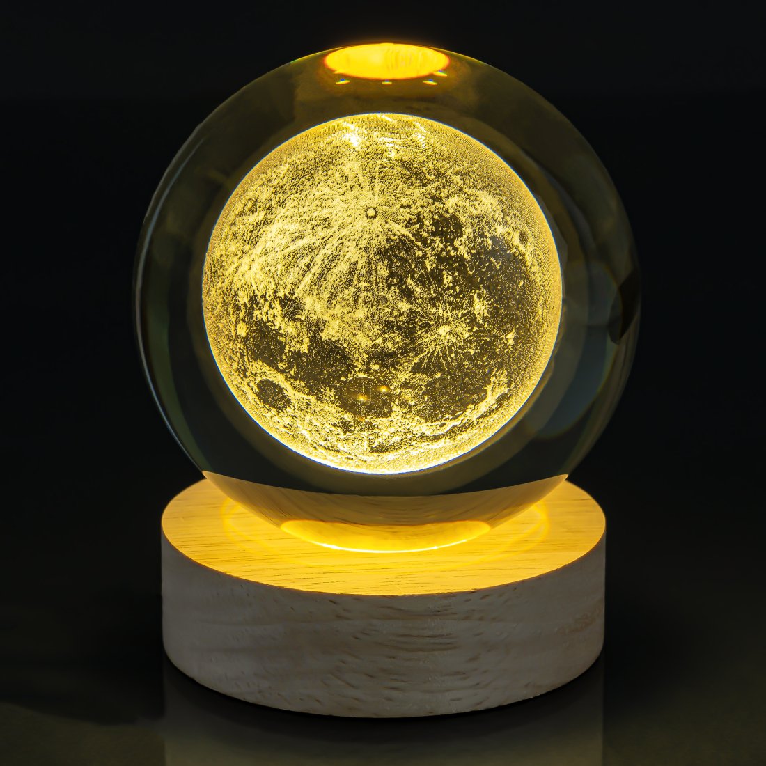 Нічник скляна куля Планета 8 см