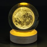 Нічник скляна куля Планета 8 см