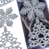 Новорічні прикраси підвіска Казка 8 см., 24 шт - Pobut