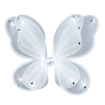 Карнавальні крила подвійні білі 28*34 см - Купити