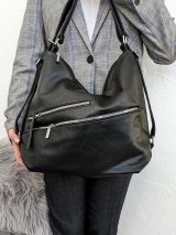 Сумка-рюкзак на блискавках для міського стилю INNOE 350014-1 Чорний