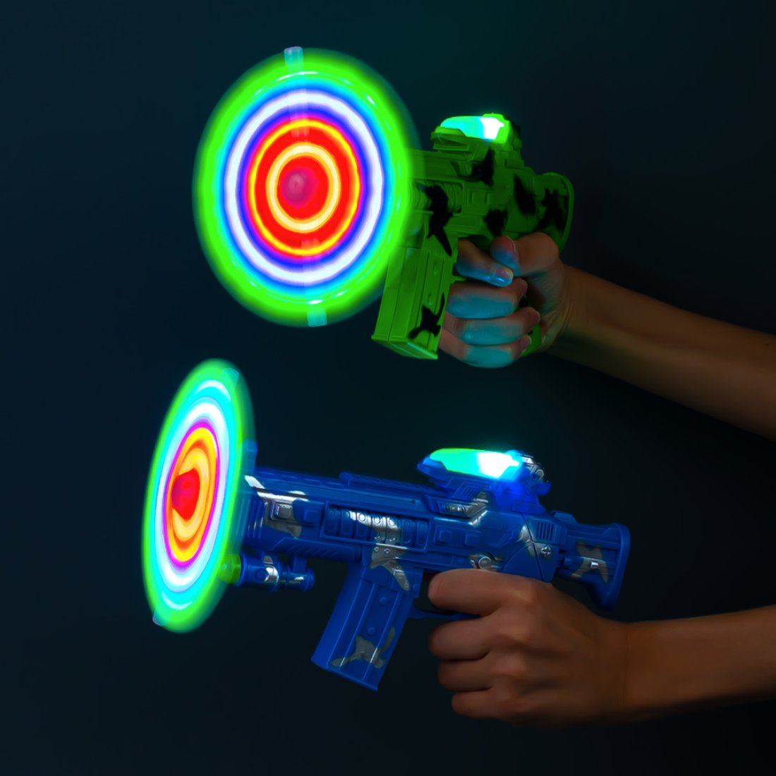 Сяючий звуковий Автомат Вертушка 25 см - Pobut