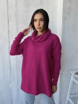 Туніка вільного силуету 230222-3 Малиновий - Купити