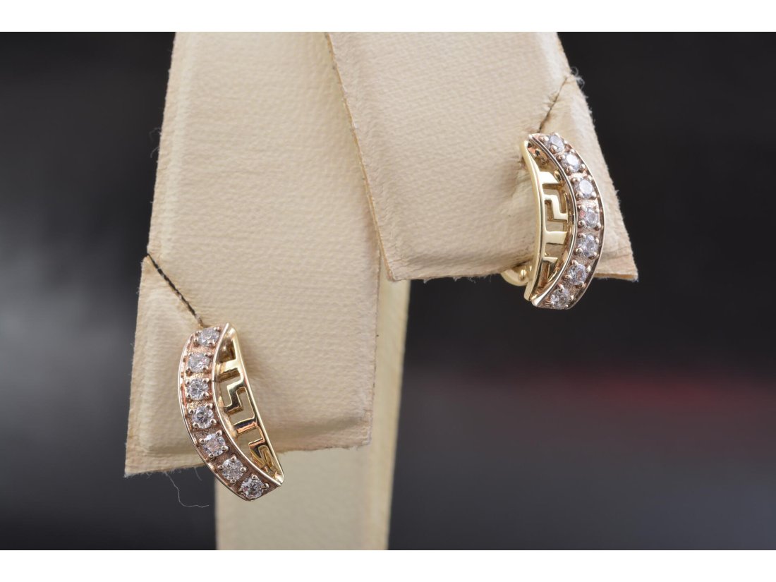 Сережки у стилі Versace - Багира