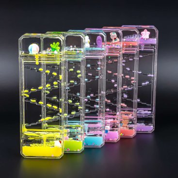 Гелевий годинник Крапля кольорова 16 см - Купити