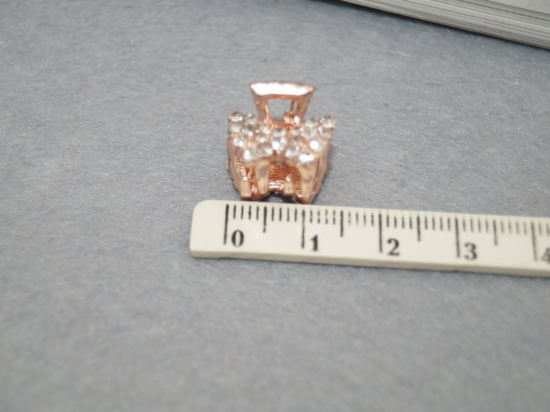 Металеві краби для волосся. &quot;ZAYA&quot; 1.5 см. - Кристалік