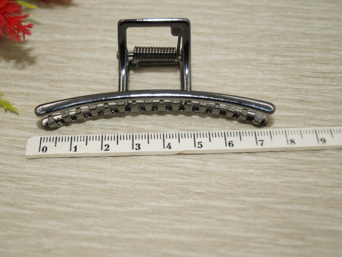 Краби для волосся металеві. 7.5 см. - Кристалік