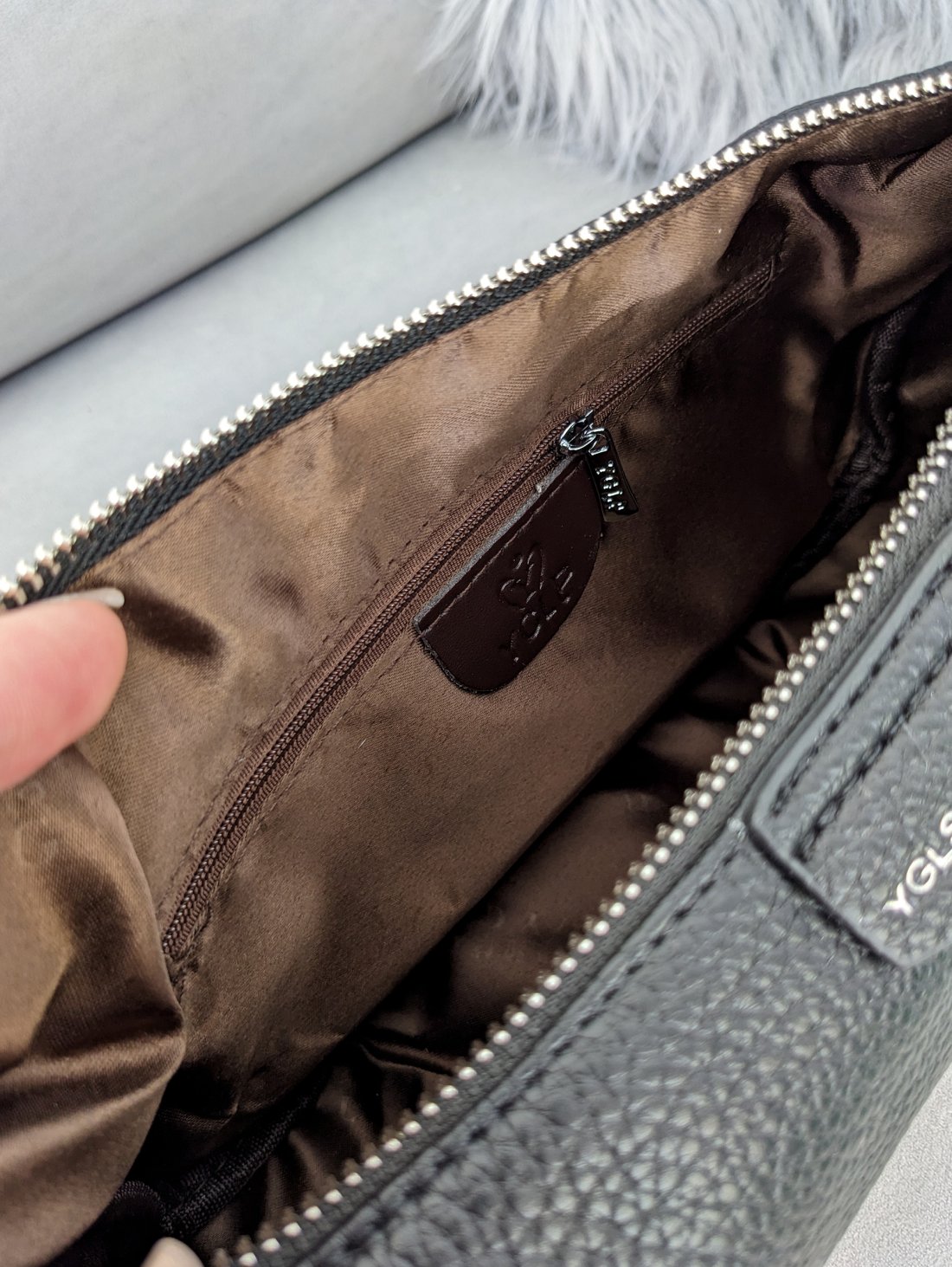 Сумка Urban Strap під натуральну шкіру з широкою шльовкою INNOE 350012-2 Чорний