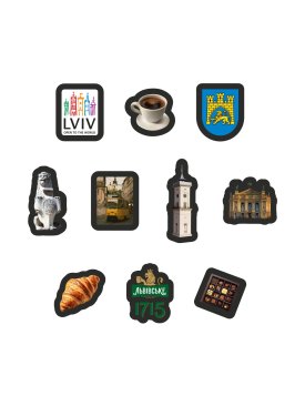 Набір змінних патчів-стікерів на липучці Lviv (Львів) від Family story - Купити