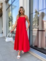 Сарафан на бретелях INNOE 270582-1 Червоний