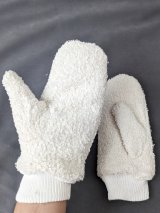 Жіночі рукавиці з м'якого букле з хутряною підкладкою INNOE 85005-5 Молочний