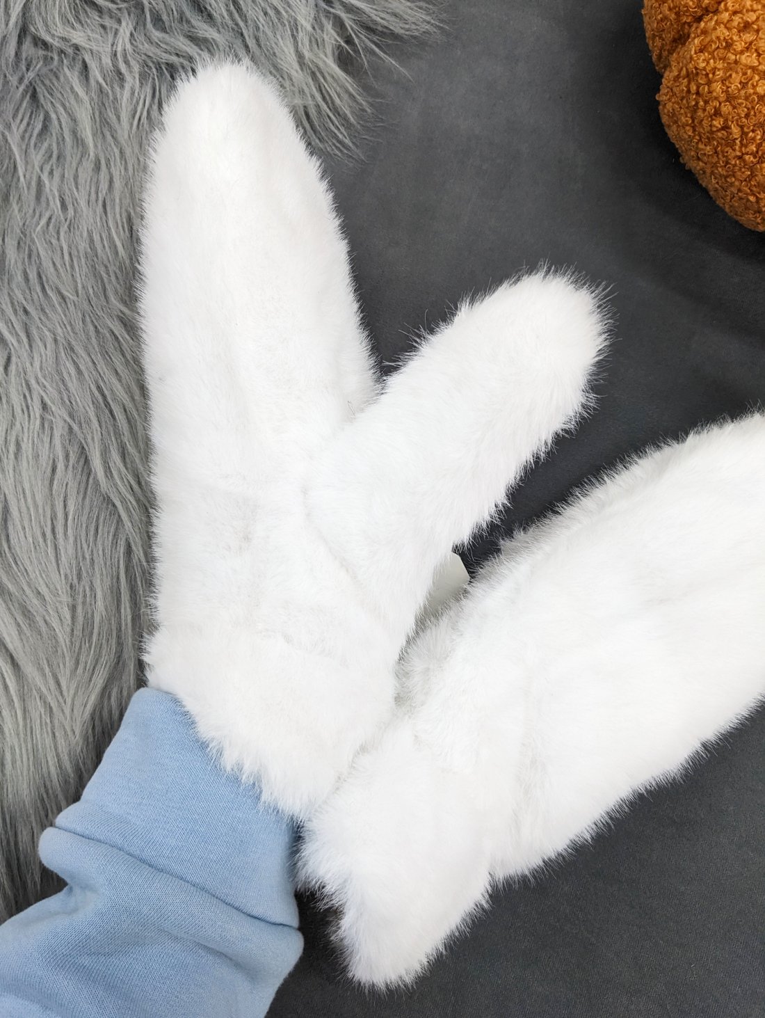 Ультрам’які хутряні рукавички INNOE 85005-2 Білий