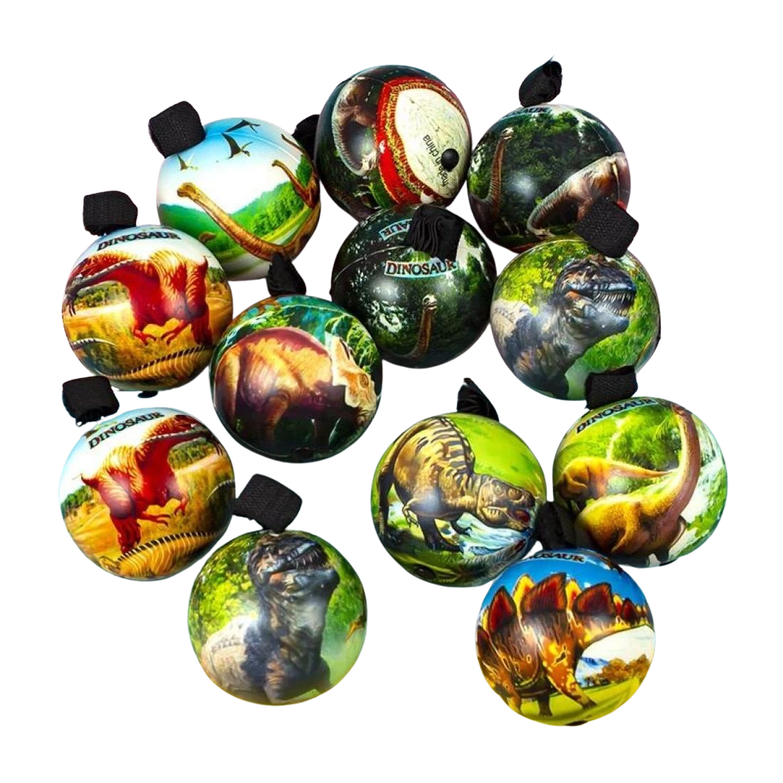 Поролонові м'ячі Динозаврики на гумці 7,6 см - Купити