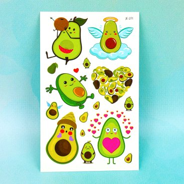 Дитячі перекладні татуювання Авокадо JE-271 - Купити