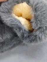 Затишні рукавички з хутра «Зимовий комфорт» INNOE 85005-2 Темно-сірий