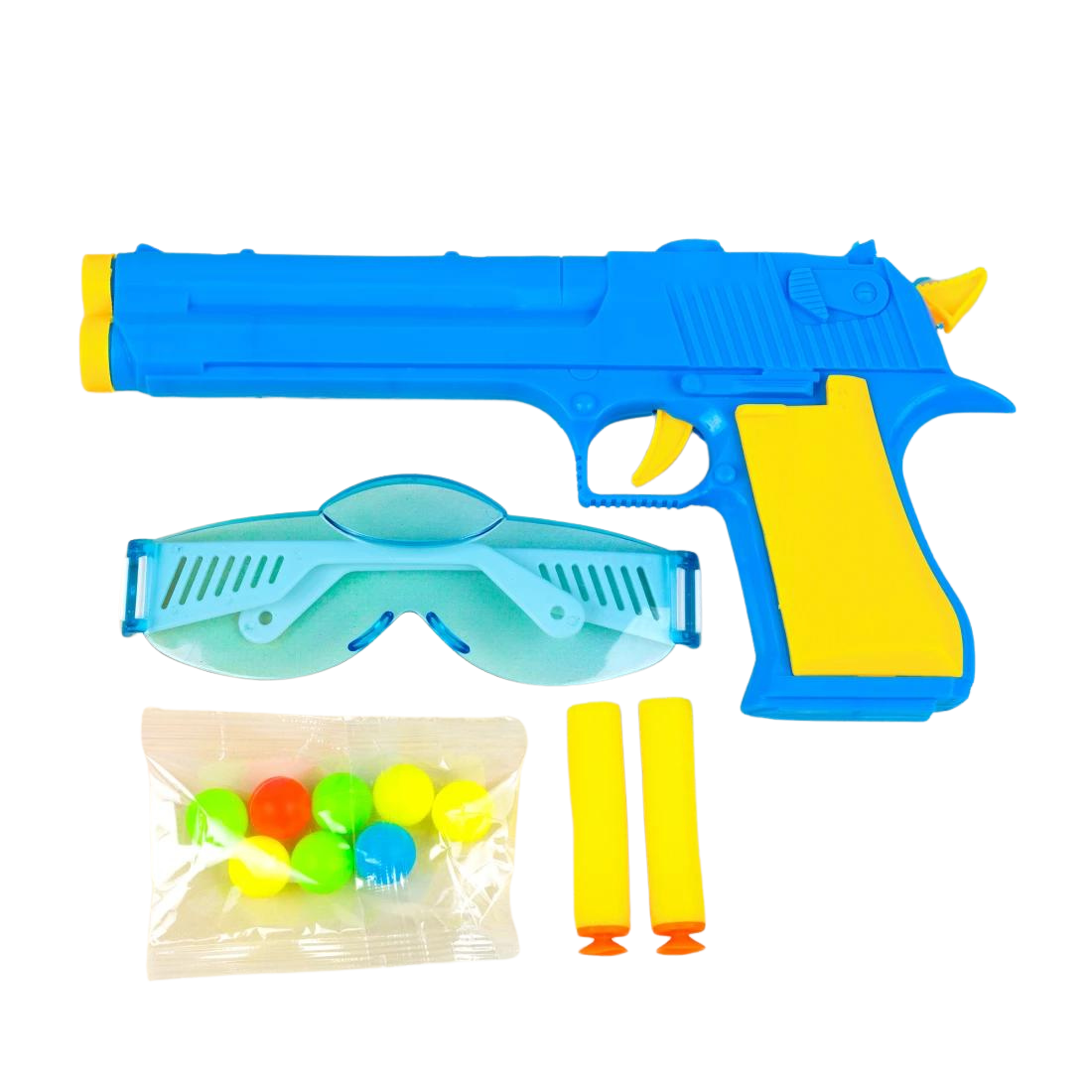 Дитячий пістолет з кульками Тактик синій 21 см