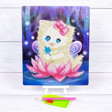 Алмазна мозаїка Кошеня 21*25 см - Купити