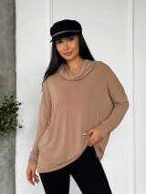 Туніка вільного силуету INNOE 230222-4 Бежевий