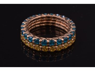 Парна каблучка у патріотичому стилі - Фото Парна каблучка у патріотичому стилі - Купити