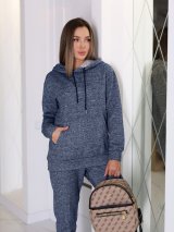 Костюм-двійка для жінок з худі та джоггерами INNOE 210350-3 Синій - Купити