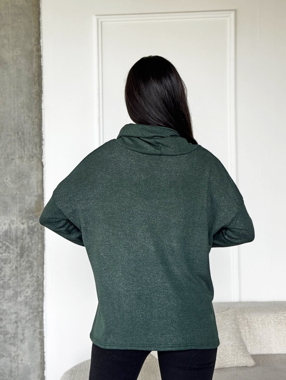 Туніка з люрексовим напиленням 230222-3 Зелений