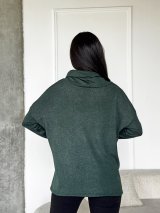 Туніка з люрексовим напиленням 230222-3 Зелений