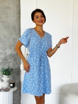 Сукня з жатки INNOE 270585-1 Блакитний