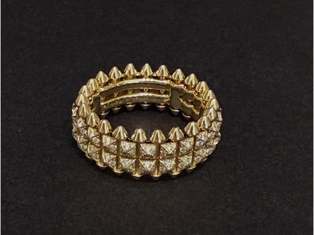 Каблучка з діамантами у стилі Clash