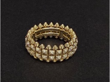 Каблучка з діамантами у стилі Clash - Фото Каблучка з діамантами у стилі Clash - Купити