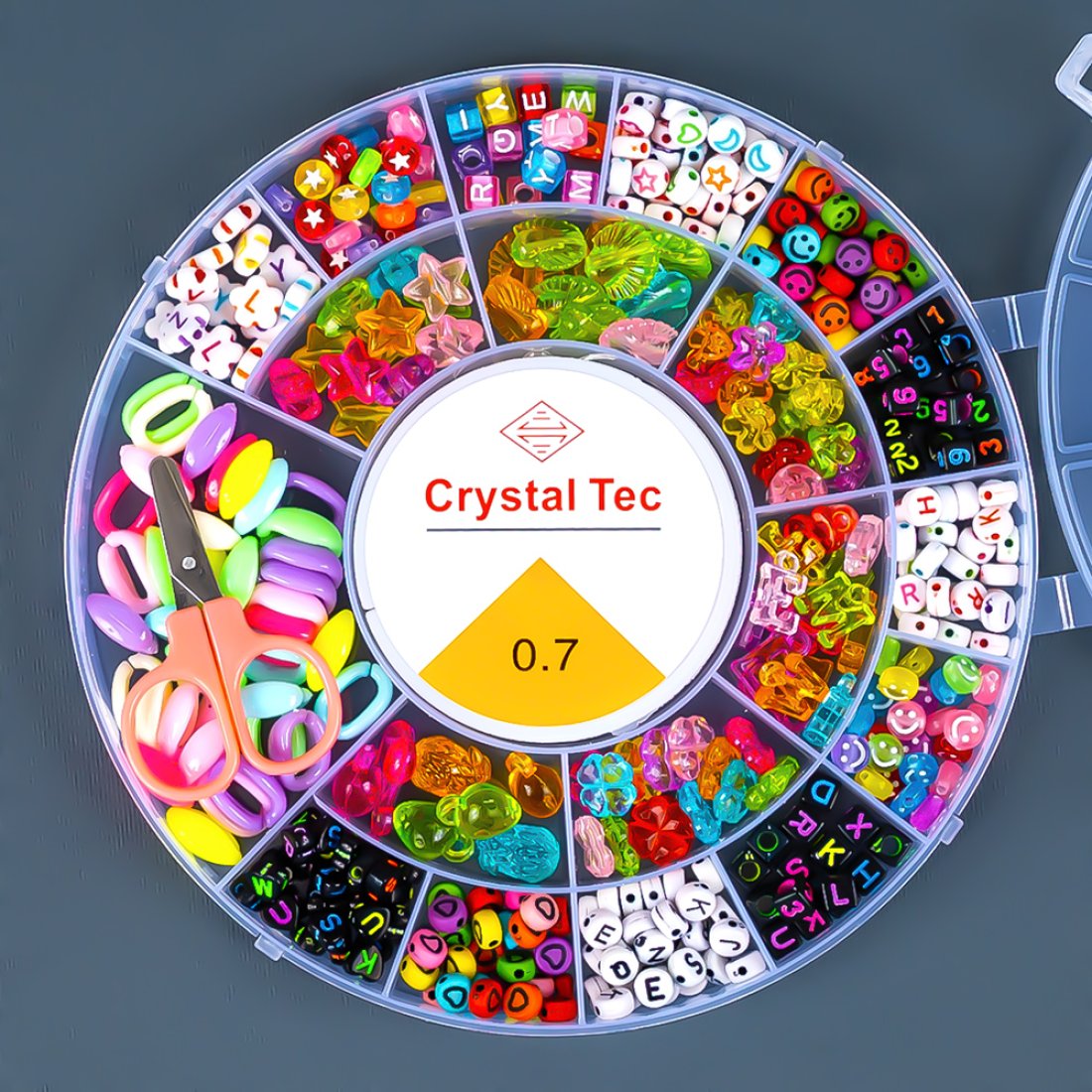 Набір намистин для плетіння браслетів Ромашка 17 см