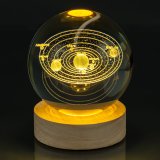 Нічник скляна куля Сонячна Система 8 см