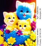 Алмазна мозаїка Котики 30*40 см