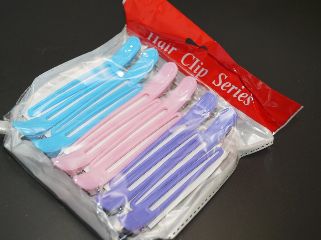 Затискач перукарський кольоровий - Купити