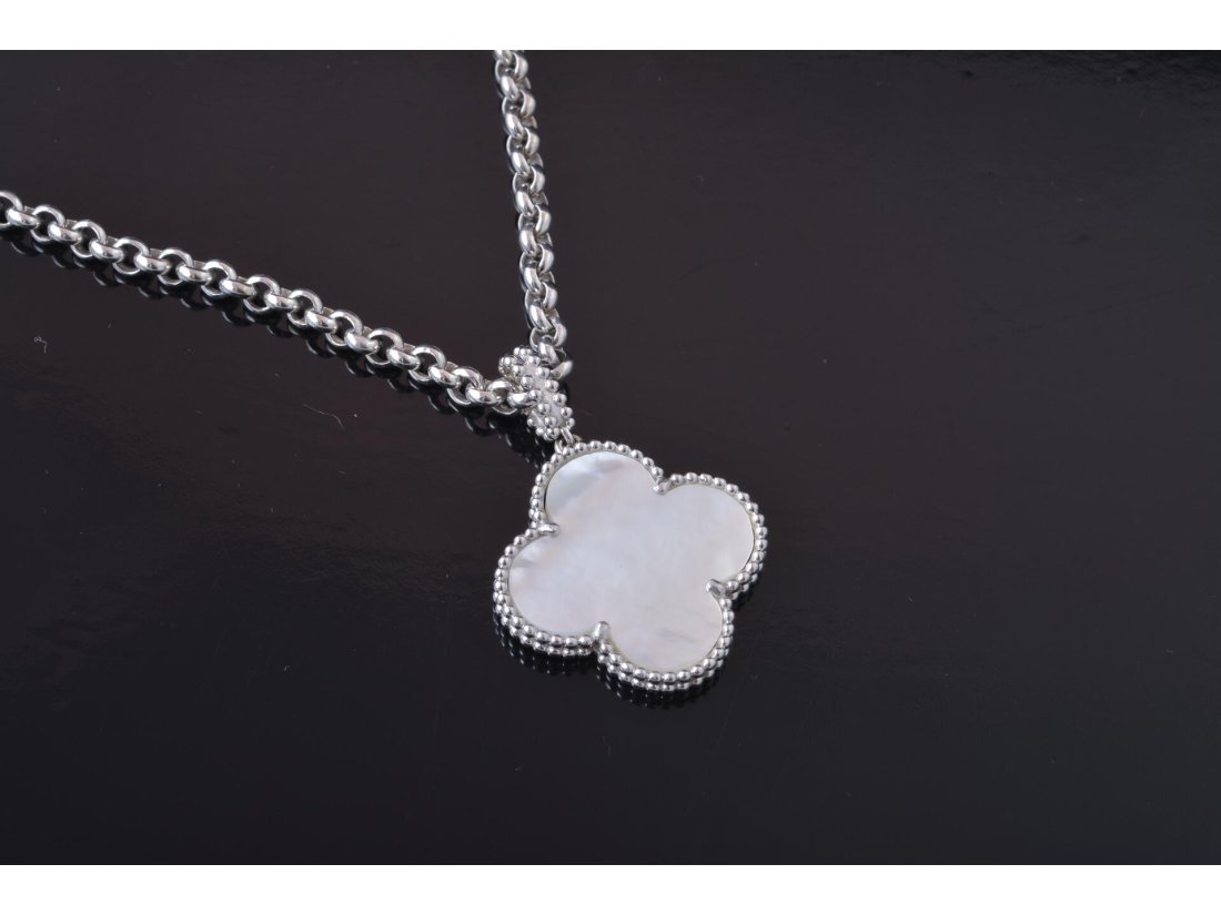 Підвіс із перламутром у стилі Van Cleef, срібло - Купити