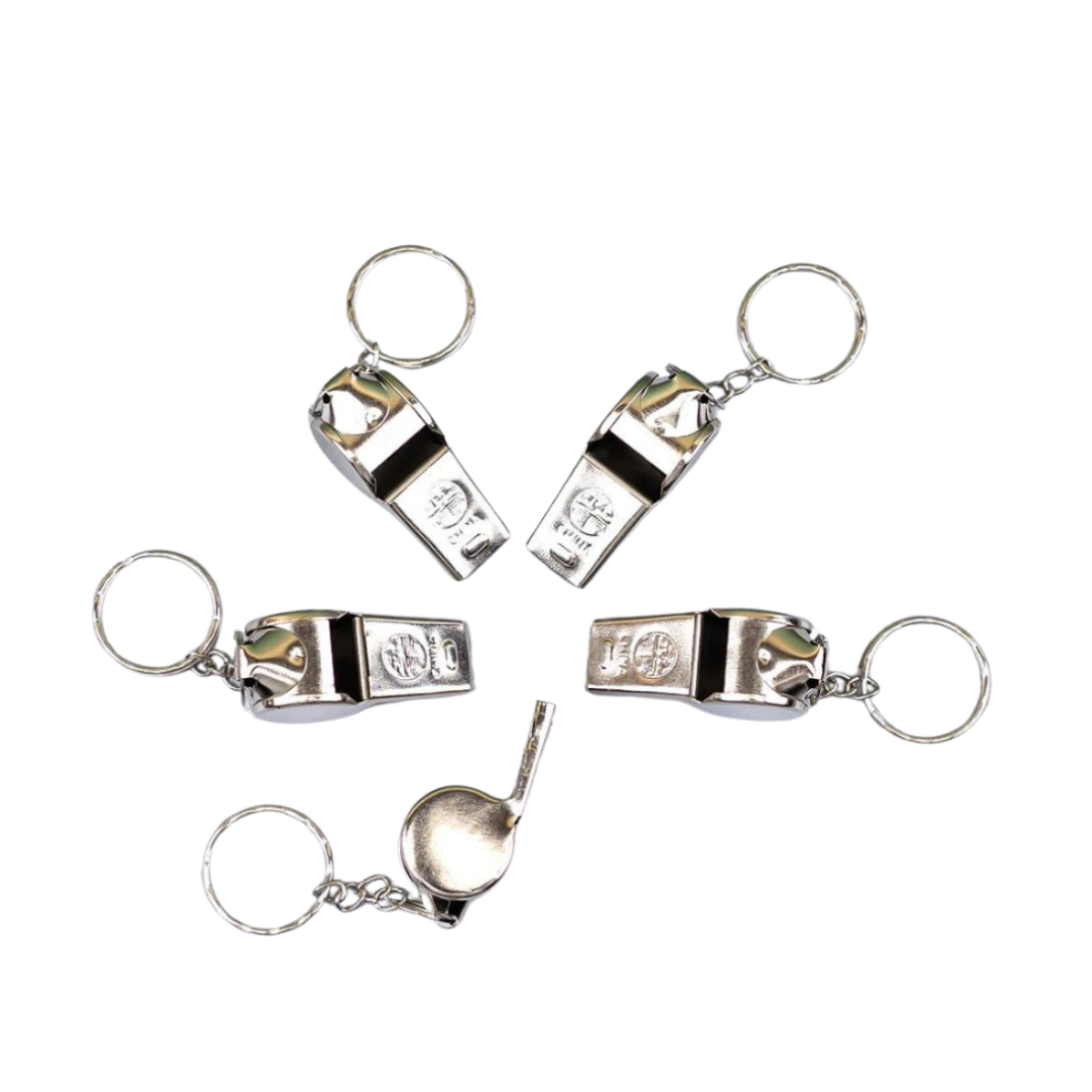 Брелоки металеві Свистки 12 штук
