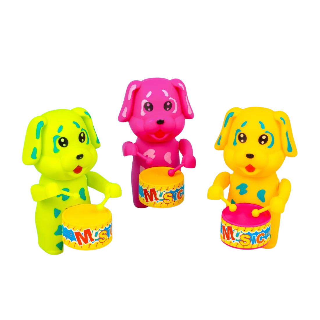 Пластиковий заводний, звуковий Собачка 12 см