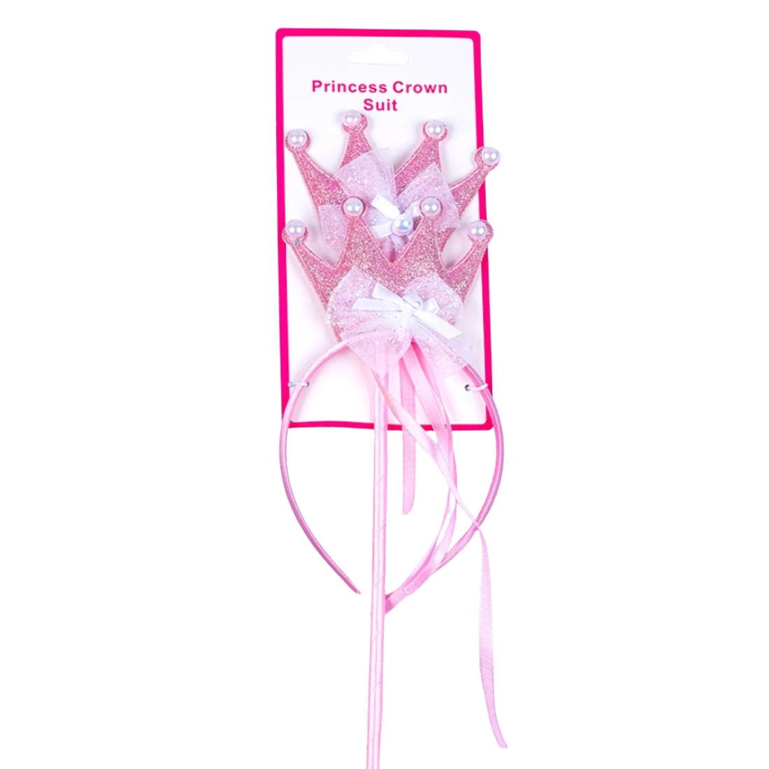 Набір обруч з чарівною паличкою Коронки з перлинами - Pobut