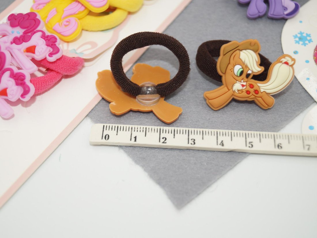 Дитячі резинки для волосся поняшки - Кристалік