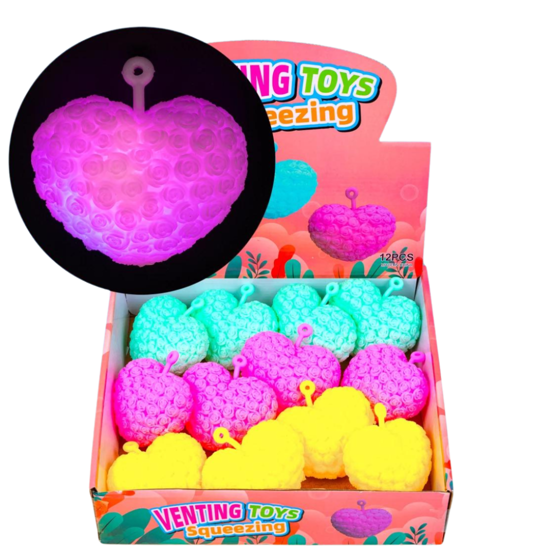 Їжачок, що світиться Серце 10 см