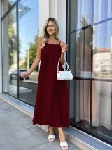 Сарафан з регул. бретелями INNOE 270582-1 Бордовий