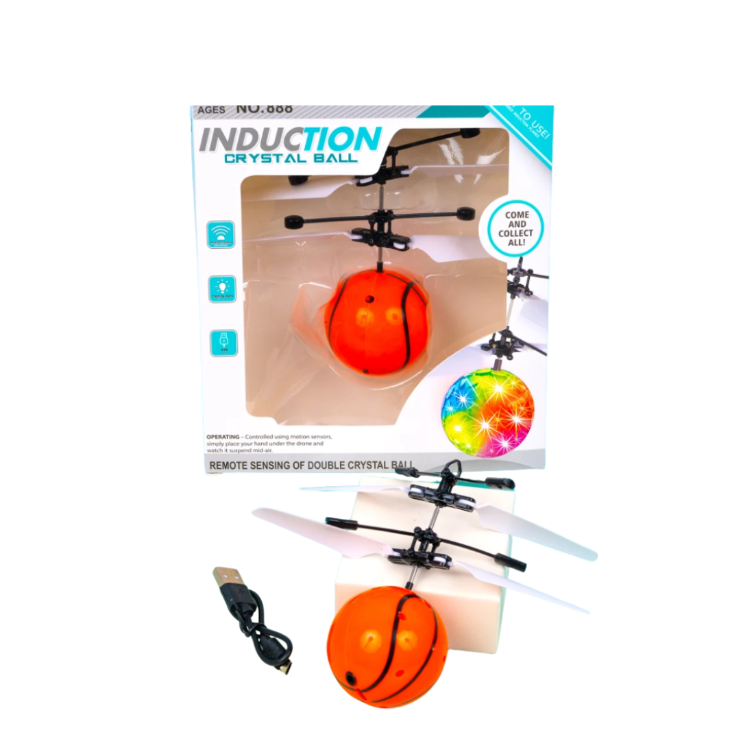 Літаюча кулька Баскетбольна USB 12,5 см