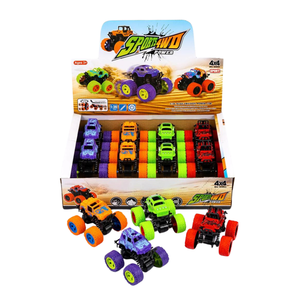 Машинки інерційні SPORTS 4WD 8,5 см