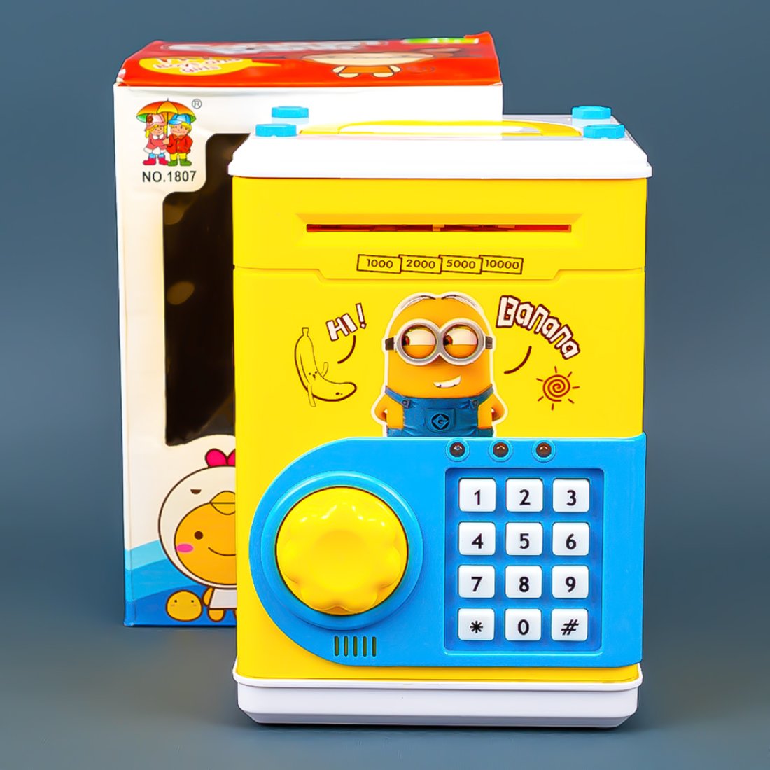 Дитячий сейф-скарбничка Амонг-Ас жовтий