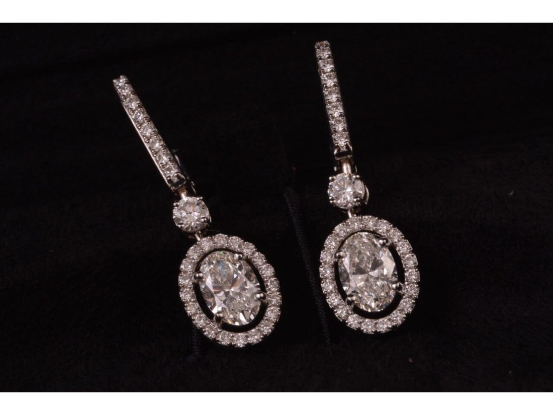 Сережки жіночі із діамантами у стилі Graff - Фото4 Сережки жіночі із діамантами у стилі Graff