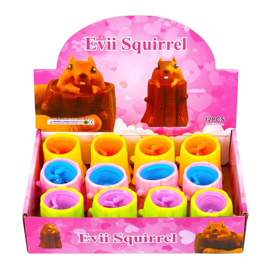 Іграшка антистрес Фуфлік Squirrel у дупле - Pobut