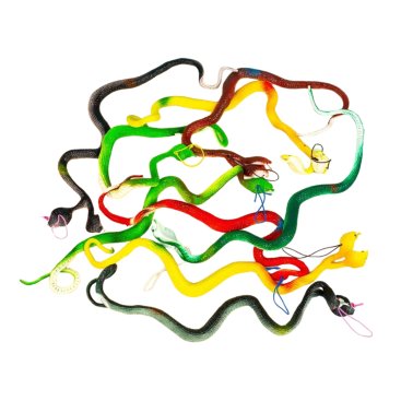 Гумові Змії на шнурку мікс видів 45 см - Купити