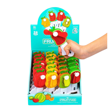 Ручні дитячі вентилятори Фрукти 13,7 см - Купити