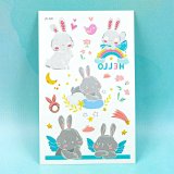 Дитячі перекладні татуювання Зайці JN-340