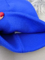 Яскрава модна шапка в'язана універсальна INNOE 950118-1 Лазур